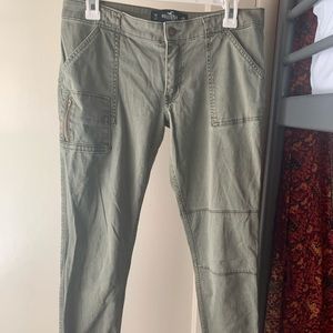 Hollister Army Green Skinny Jeans